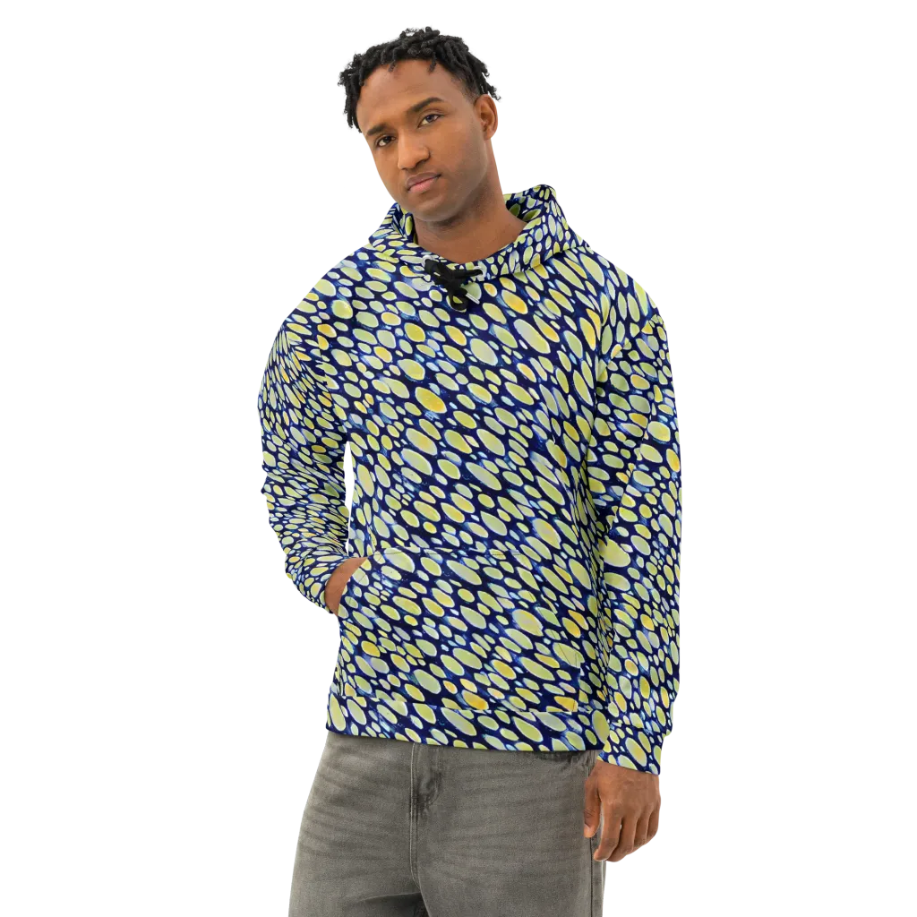 Midnight Citrine on Cotton Hoodie — Left Front