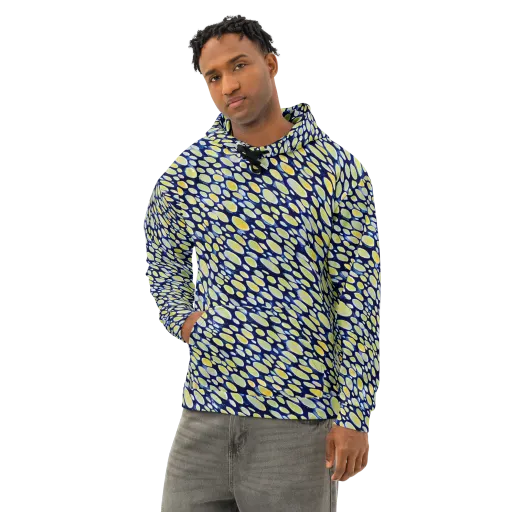 Midnight Citrine on a Cotton Hoodie