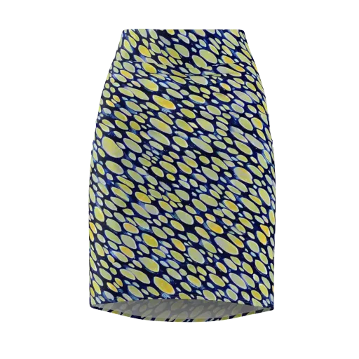 Midnight Citrine on a Pencil Skirt