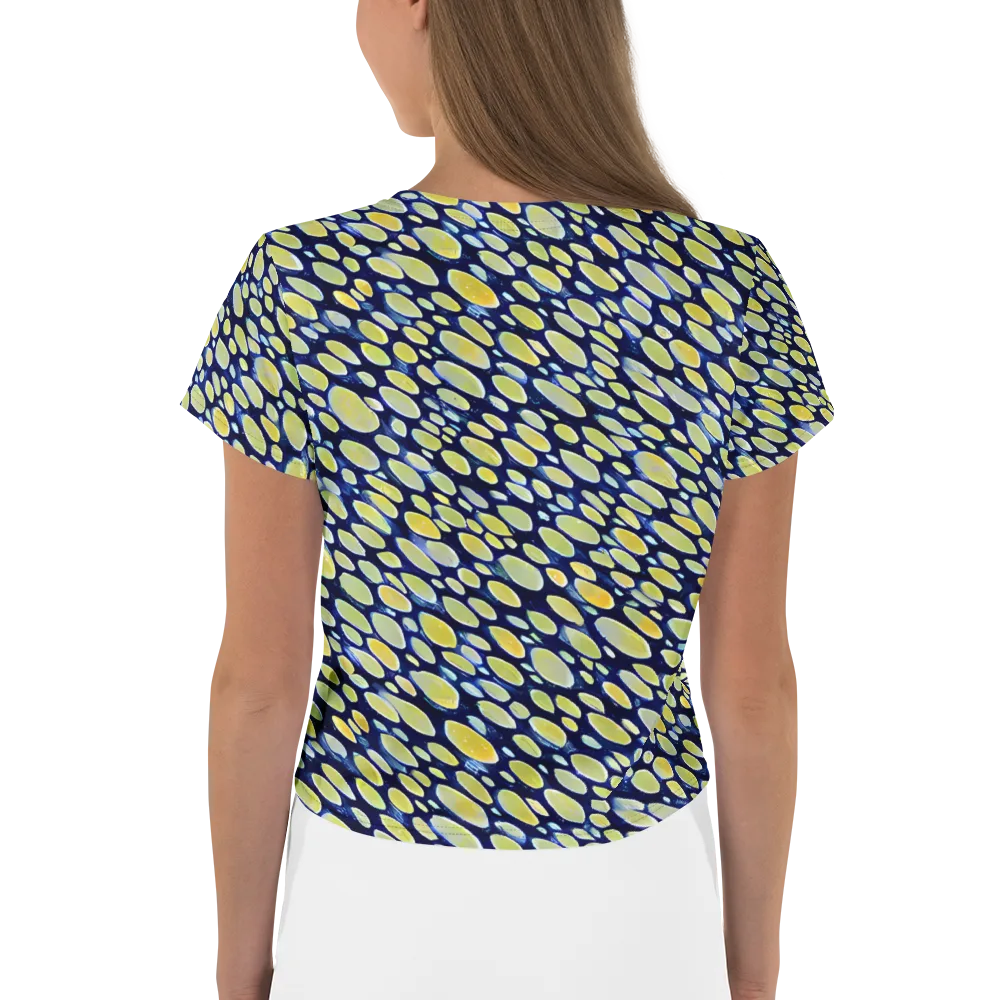 Midnight Citrine on Crop Tee — Back