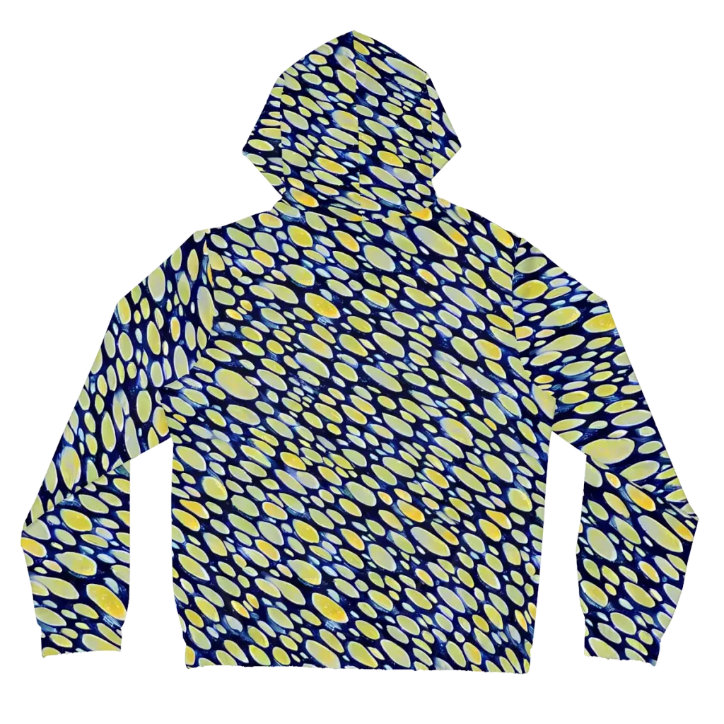 Midnight Citrine on Women's Full-Zip Hoodie — Back