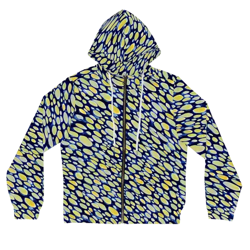 Midnight Citrine on a Women's Full-Zip Hoodie
