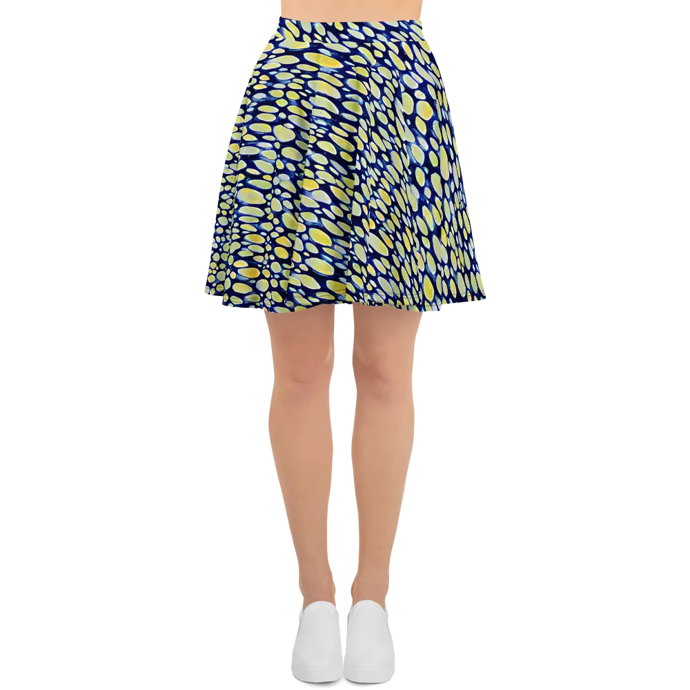 Midnight Citrine on Skater Skirt — Front