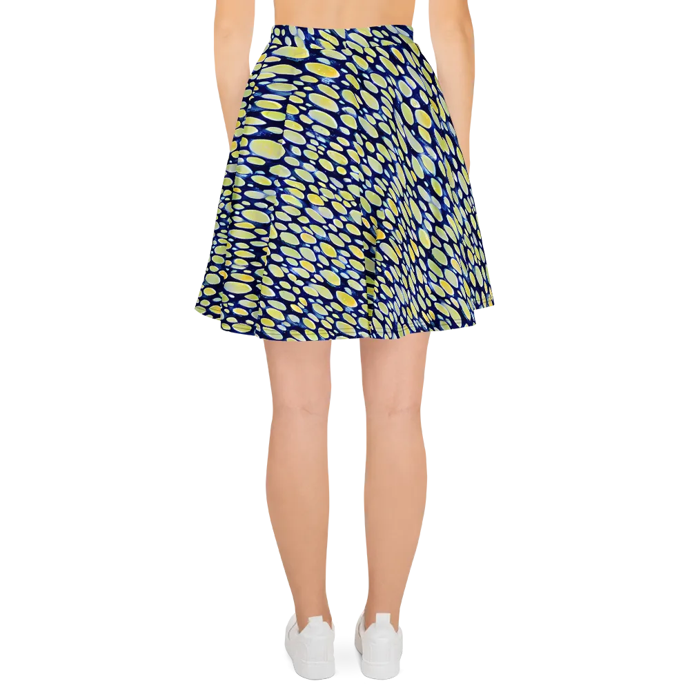 Midnight Citrine on Skater Skirt — Back
