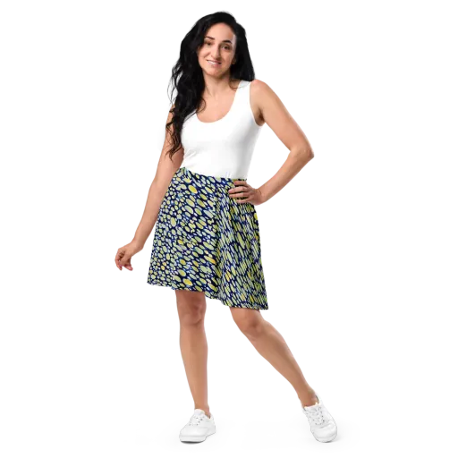 Midnight Citrine on a Skater Skirt