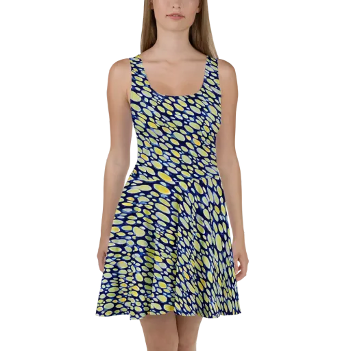 Midnight Citrine on a Skater Dress