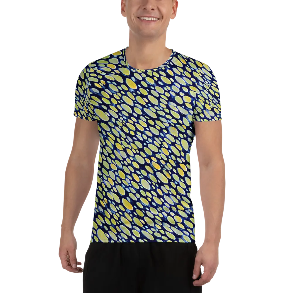 Midnight Citrine on Men's Athletic T-Shirt — Front