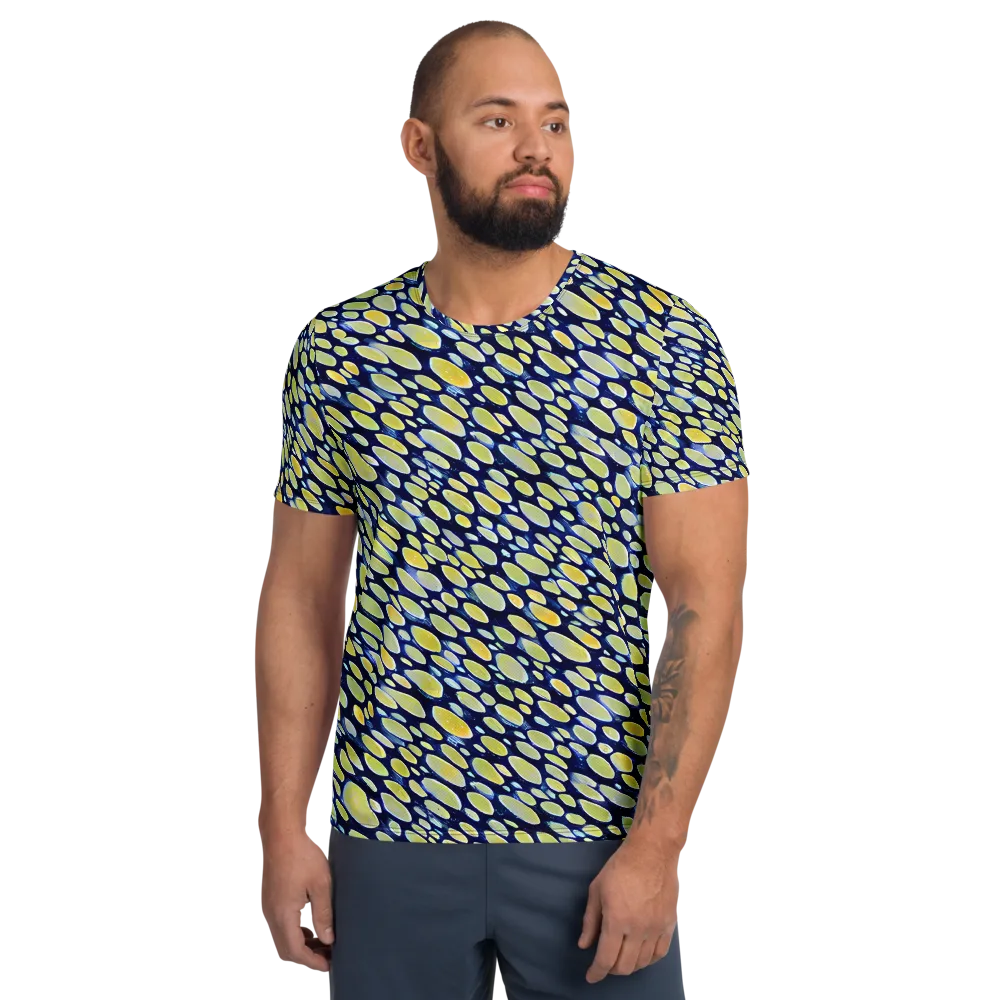 Midnight Citrine on Men's Athletic T-Shirt — Front