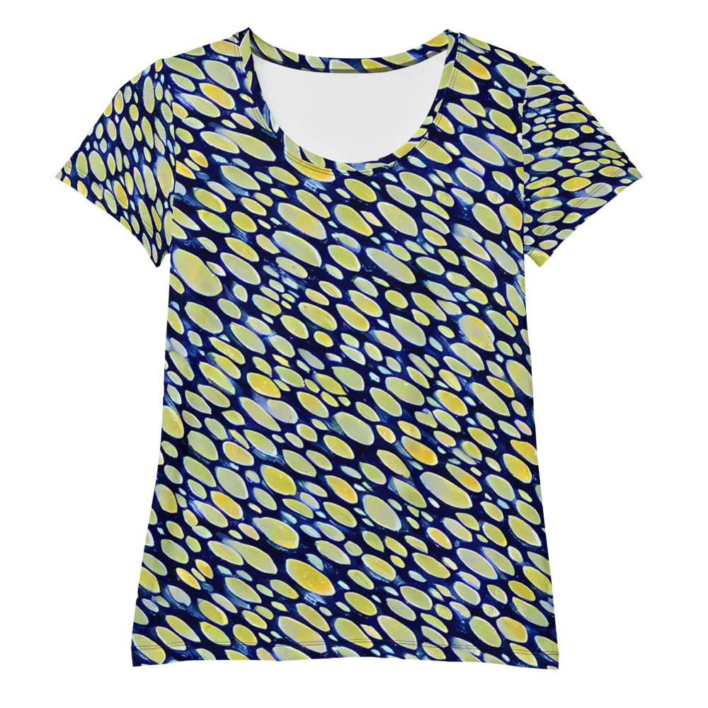 Midnight Citrine on Women's Athletic T-Shirt — Front