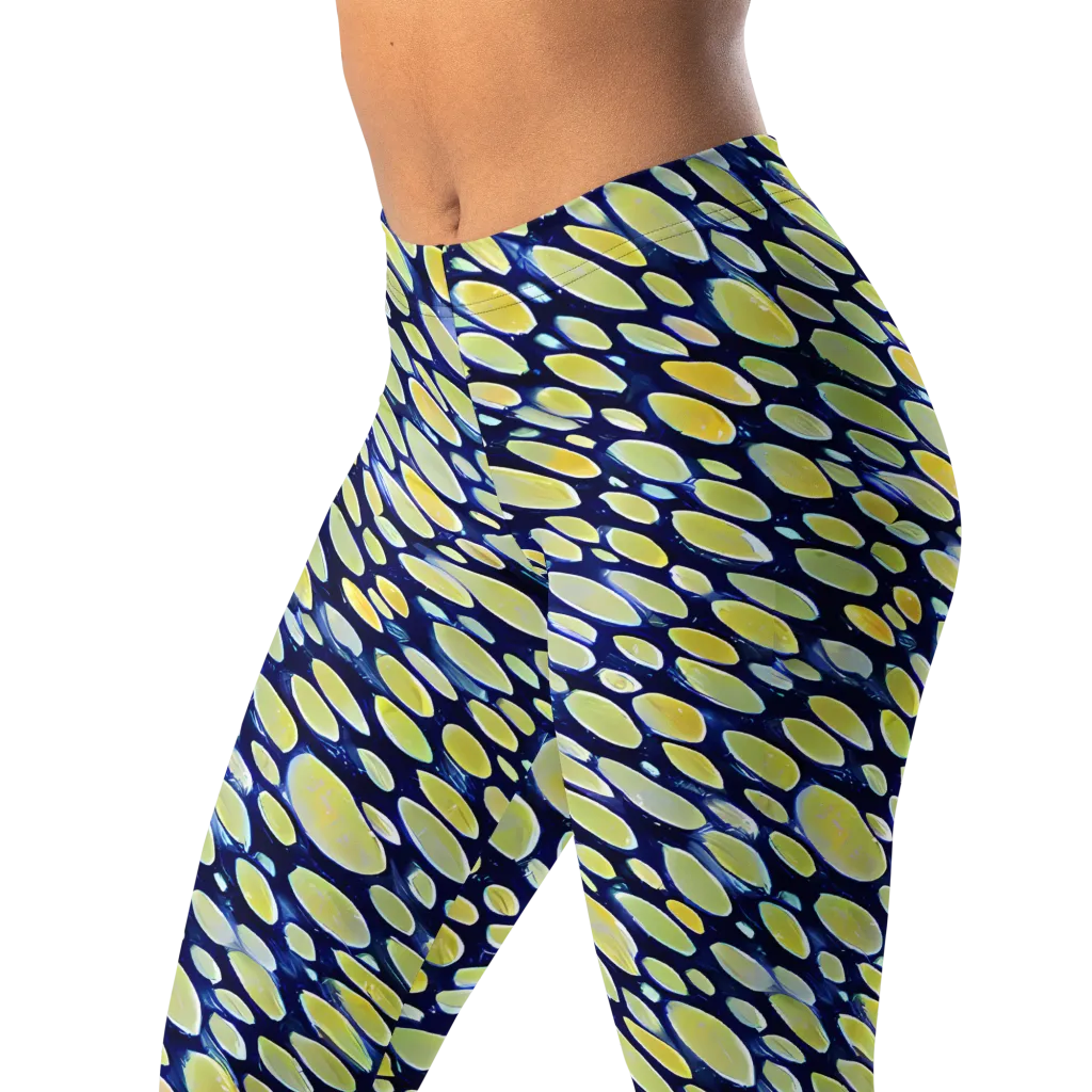 Midnight Citrine on Leggings — Left Front