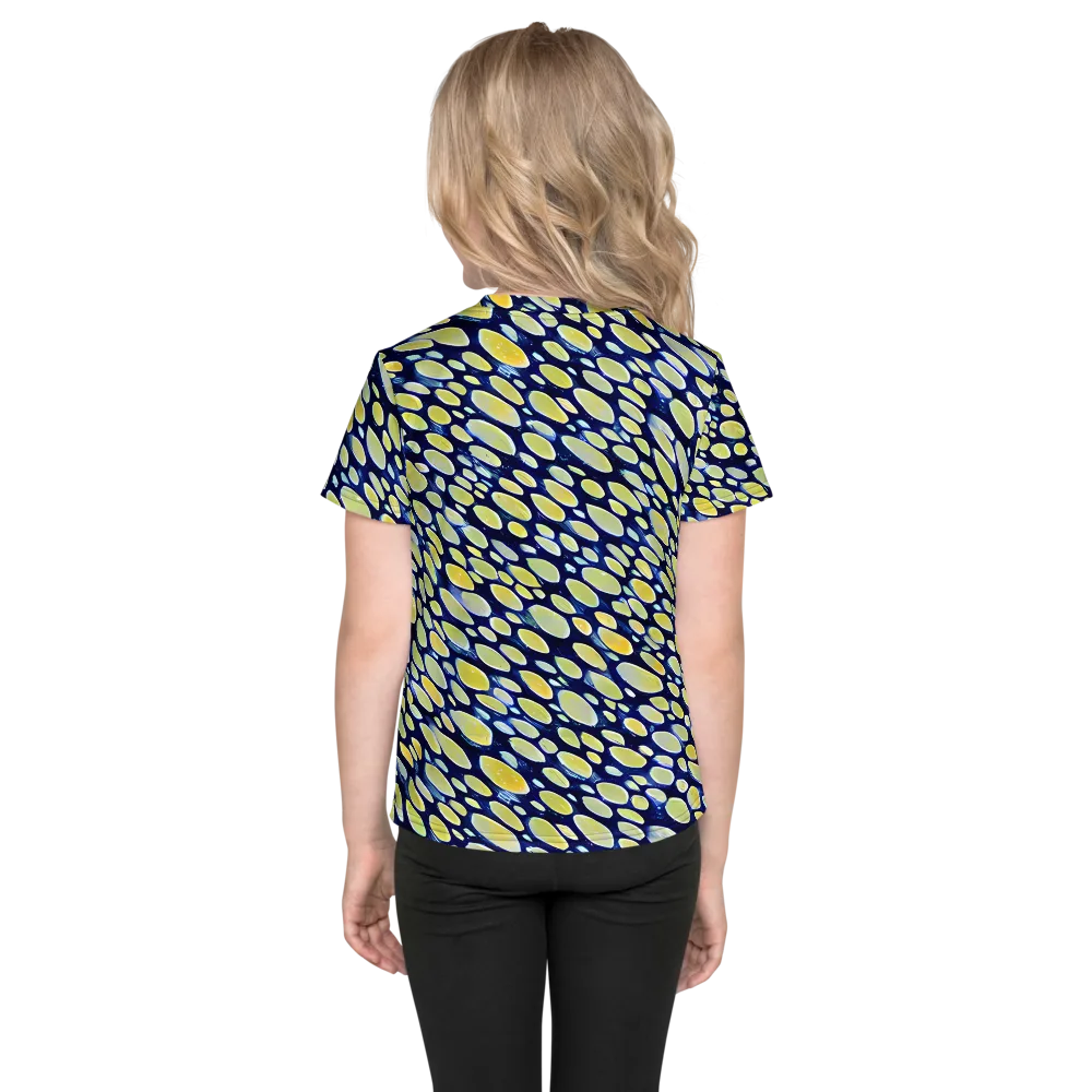 Midnight Citrine on Kids Crew Neck T-Shirt — Back