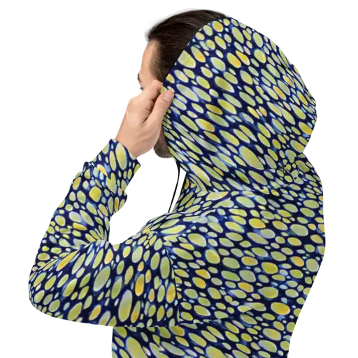 Midnight Citrine on a Hoodie