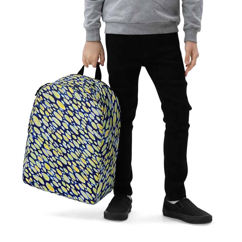 Midnight Citrine on Minimalist Backpack — Zoomed-in