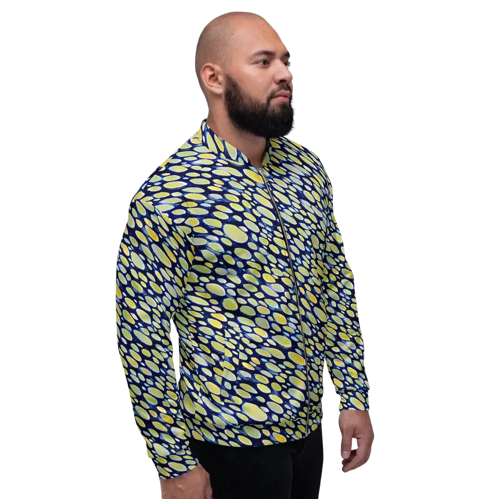 Midnight Citrine on Bomber Jacket — Right