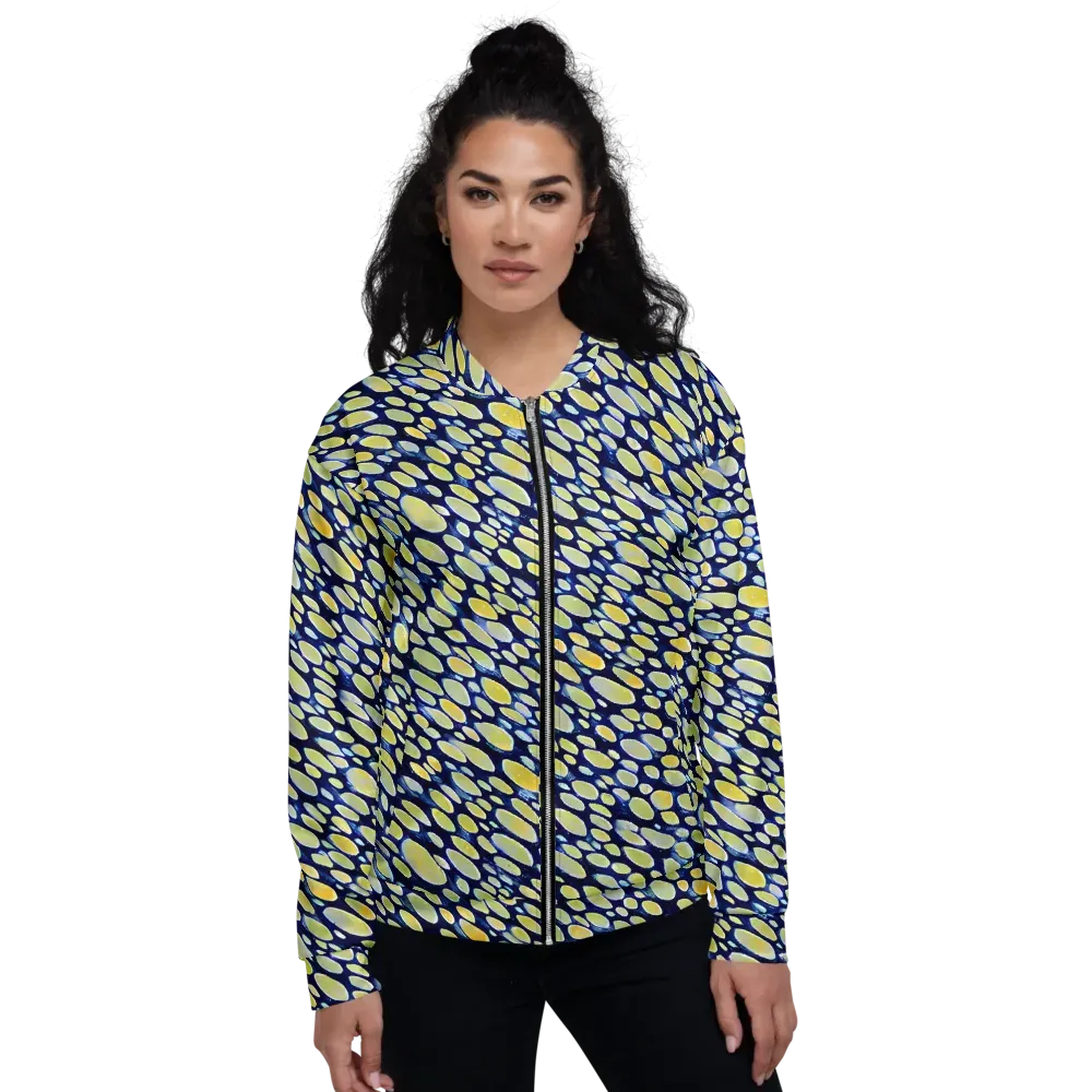 Midnight Citrine on Bomber Jacket — Front