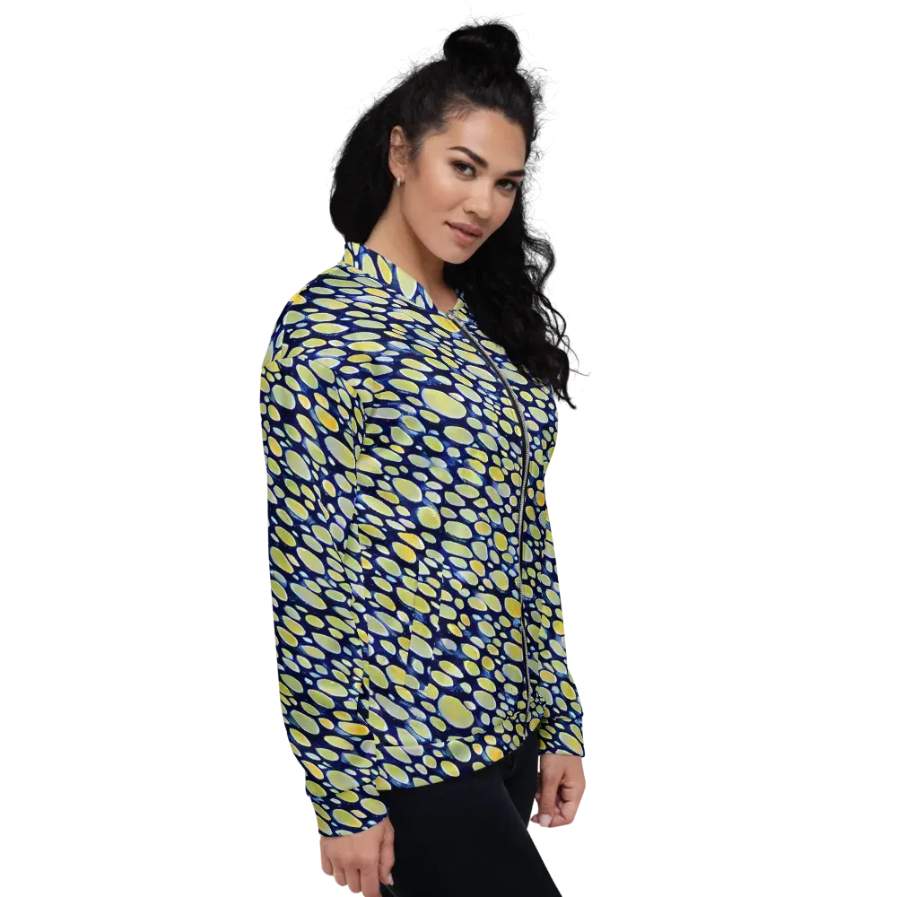 Midnight Citrine on Bomber Jacket — Right