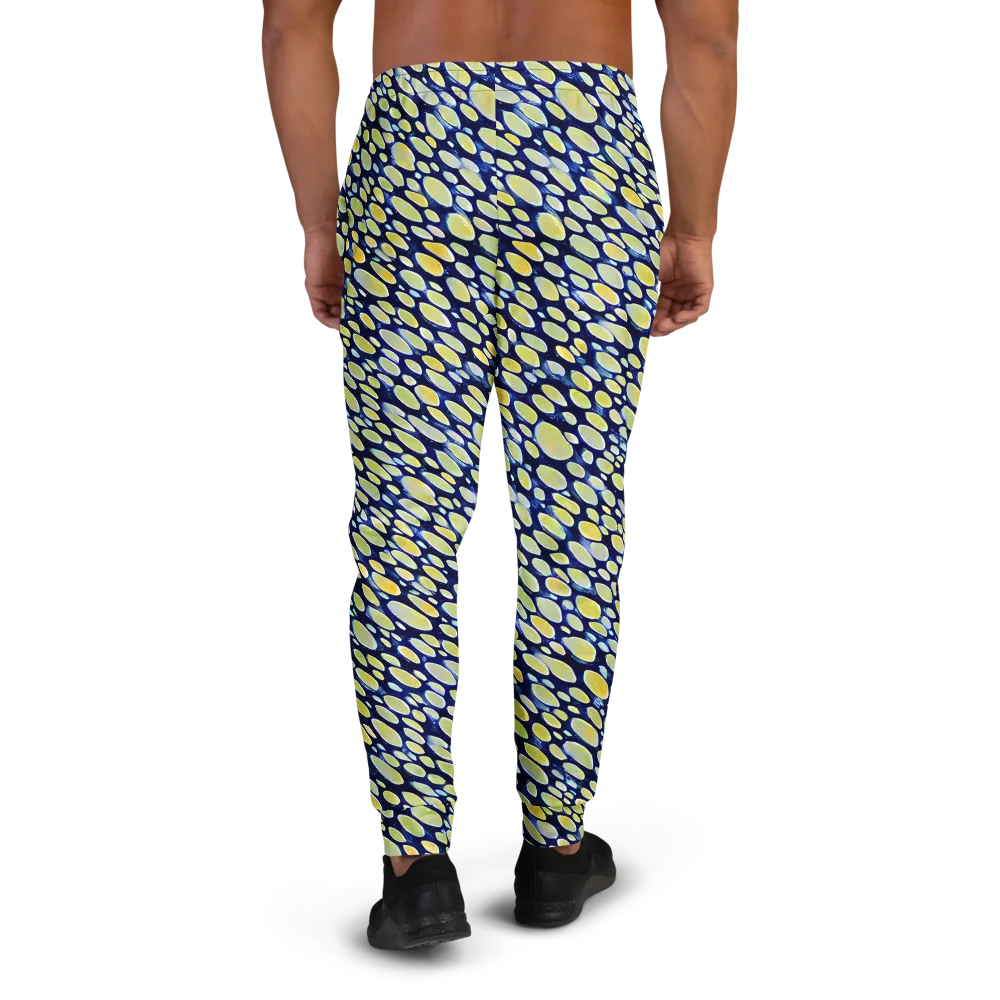 Midnight Citrine on Men's Joggers — Back