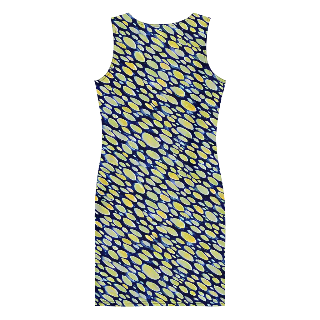 Midnight Citrine on Bodycon Dress — Back