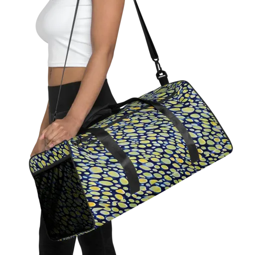 Midnight Citrine on a Duffle Bag