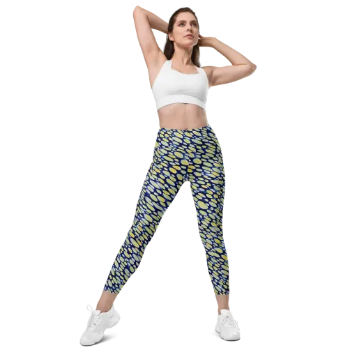 Midnight Citrine on a Leggings with Pockets