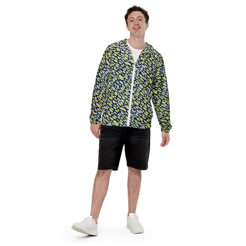 Midnight Citrine on Men's Windbreaker — Front