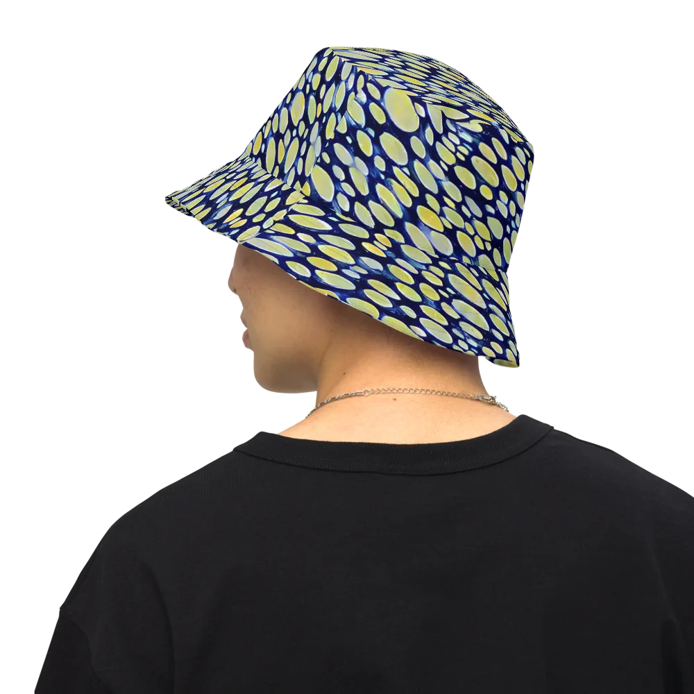 Midnight Citrine on Reversible Bucket Hat — Back Inside