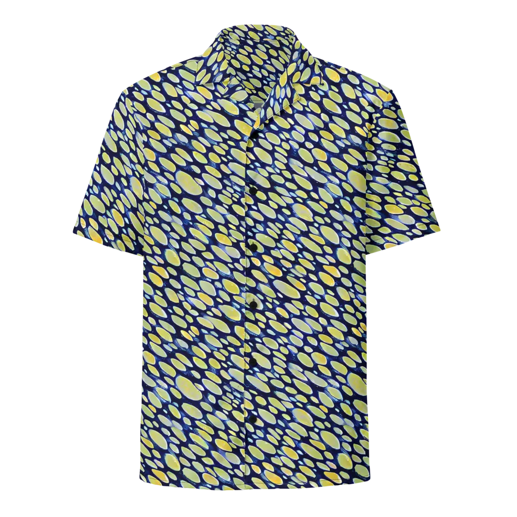 Midnight Citrine on Button Shirt — Front