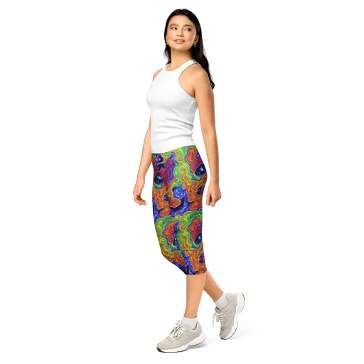 Prism Nebula on a Capri Leggings