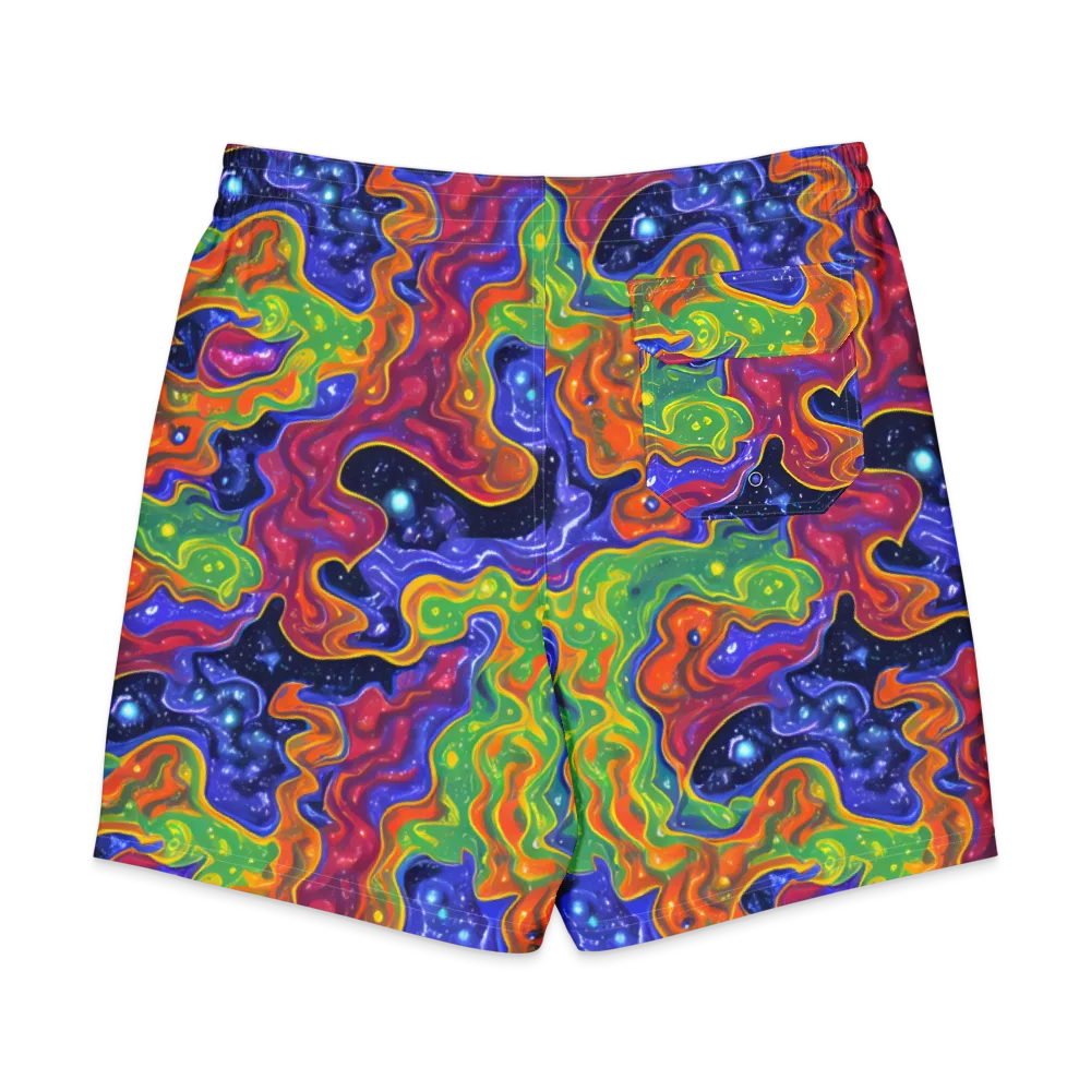 Prism Nebula on Men's Board Shorts — Back