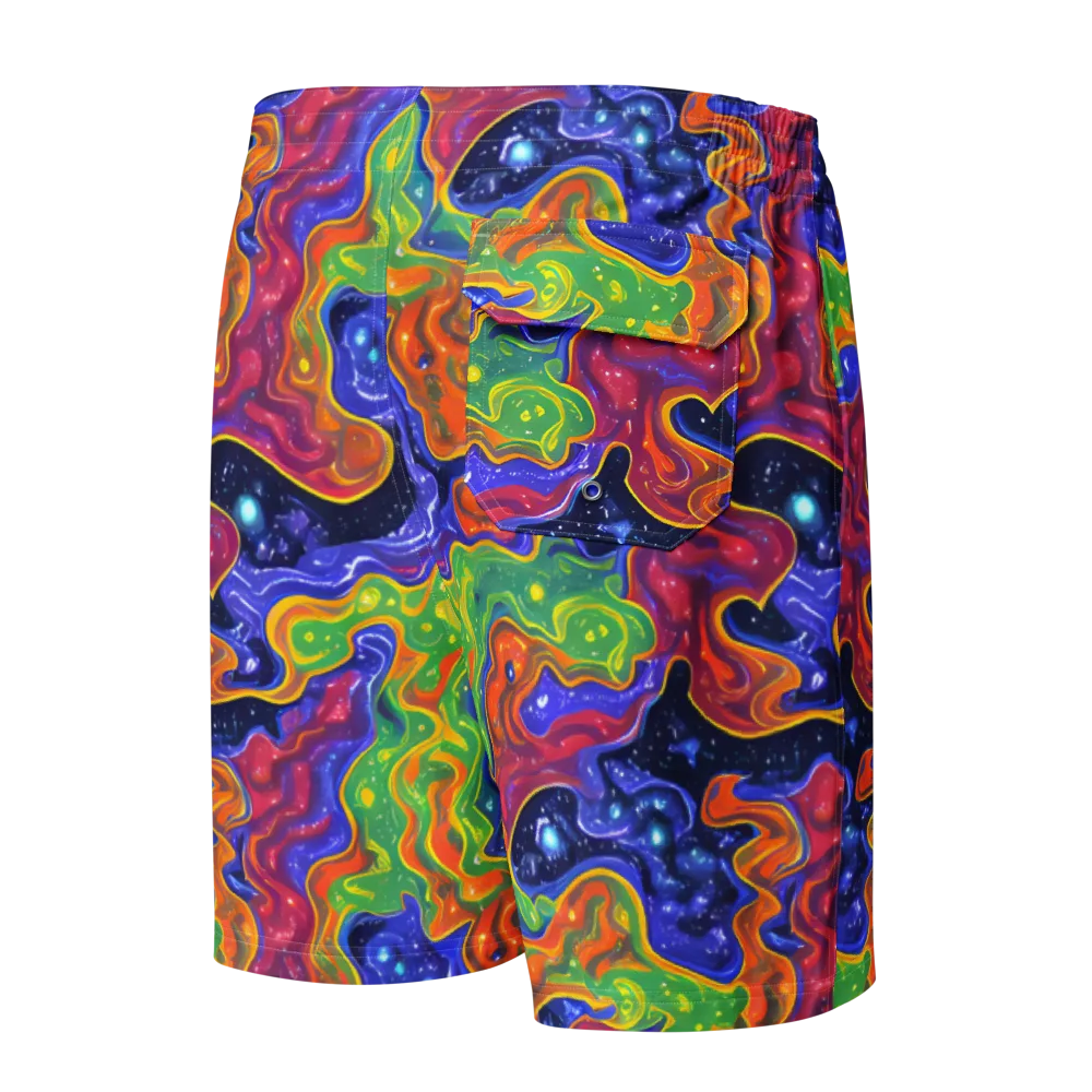 Prism Nebula on Men's Board Shorts — Back