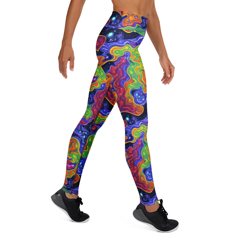 Prism Nebula on Yoga Leggings — Right