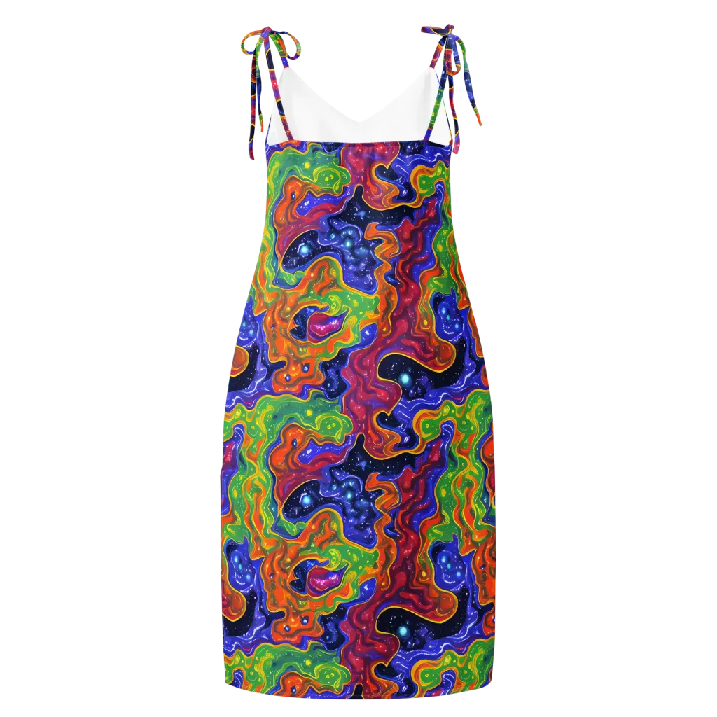 Prism Nebula on Slip Dress — Back