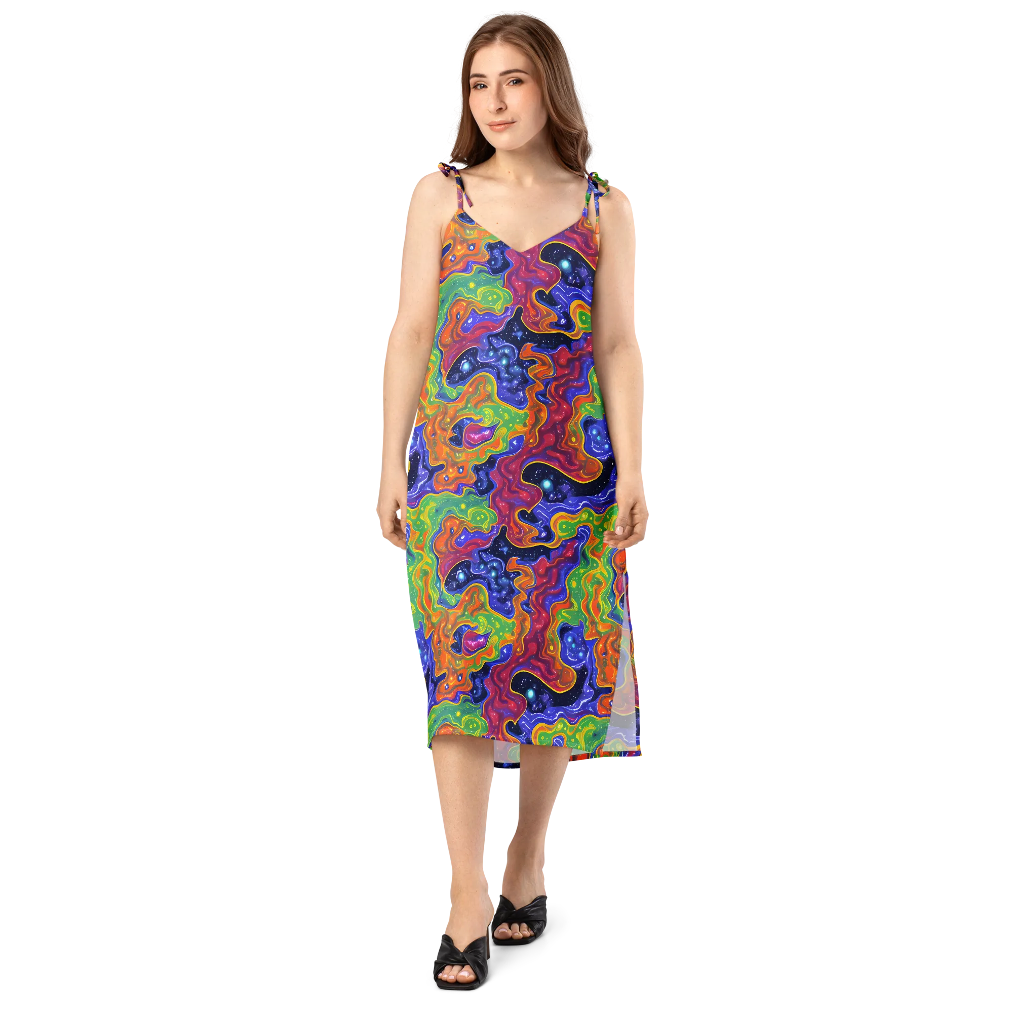 Prism Nebula on Slip Dress — Front