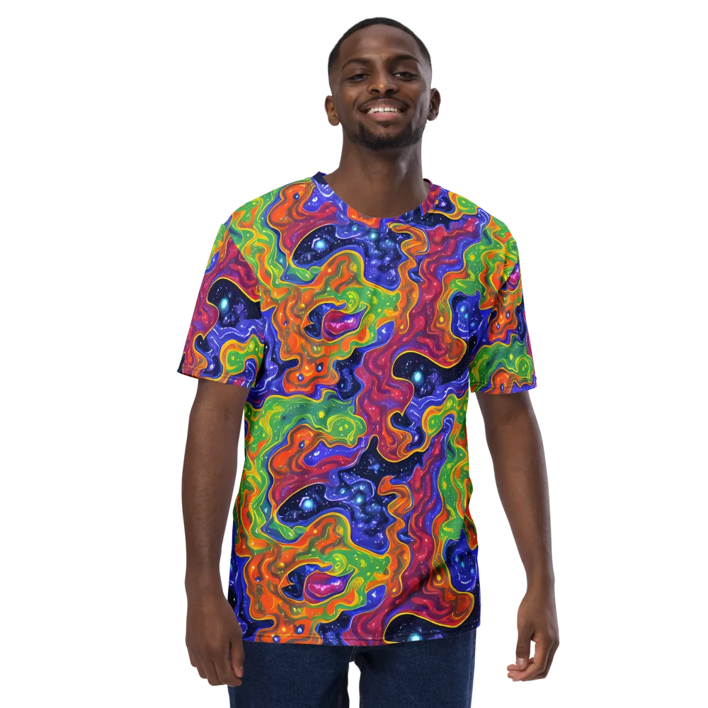 Prism Nebula on Men's Crew Neck T-Shirt — Front