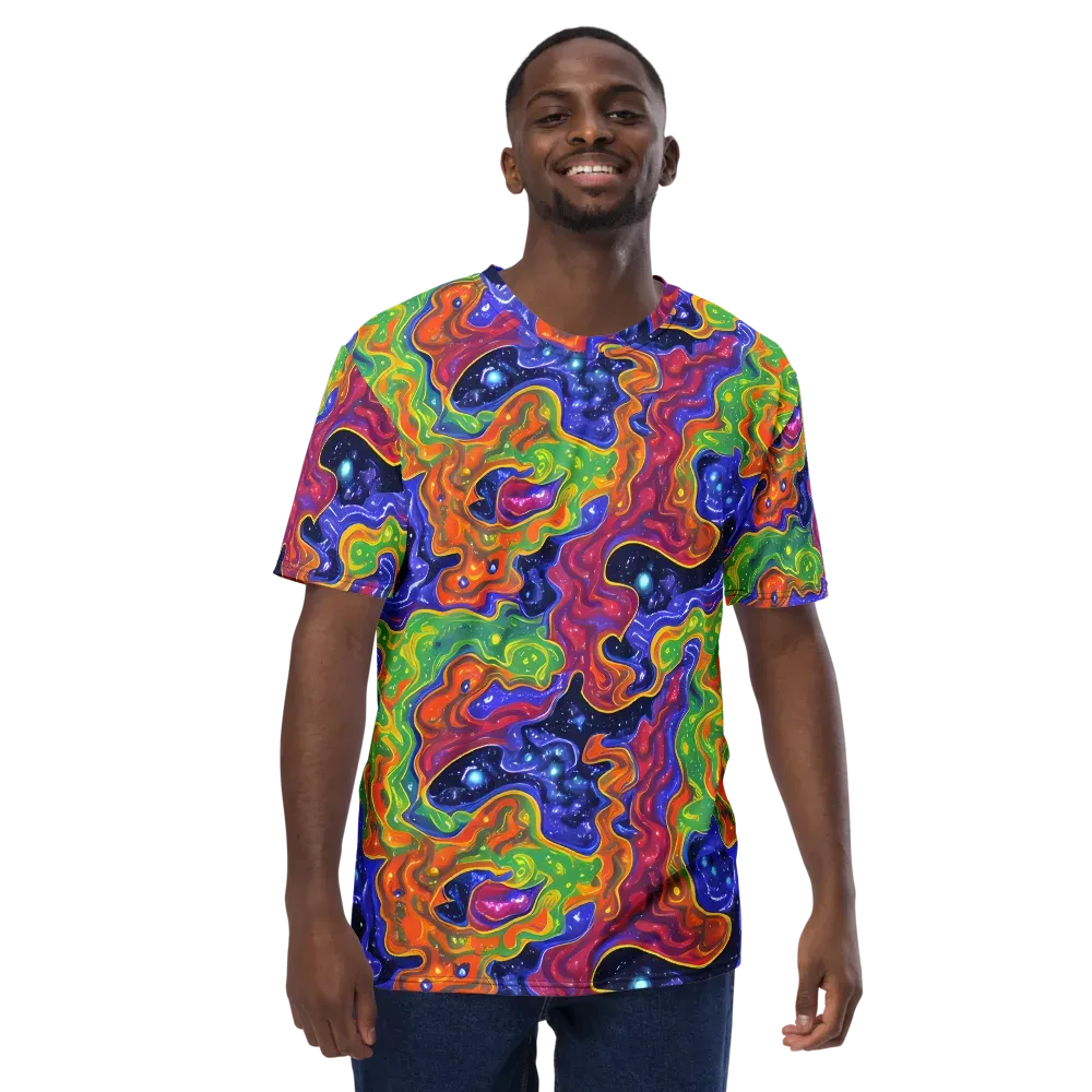 Prism Nebula on Men's Crew Neck T-Shirt — Front