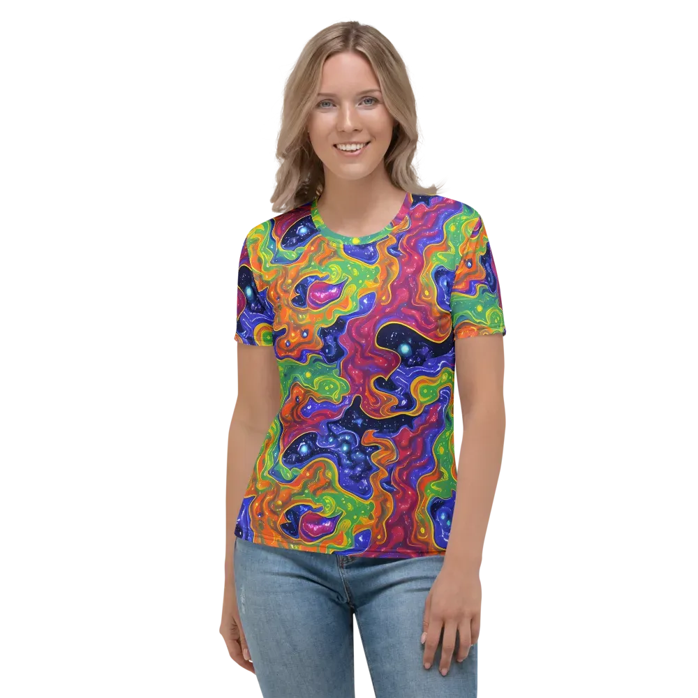 Prism Nebula on Women's Crew Neck T-Shirt — Front