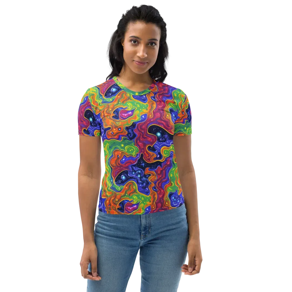 Prism Nebula on Women's Crew Neck T-Shirt — Front