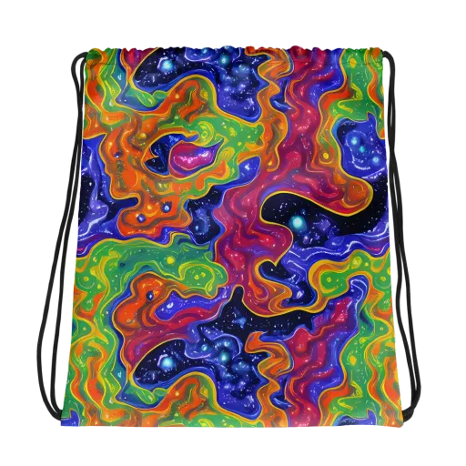 Prism Nebula on a Drawstring Bag