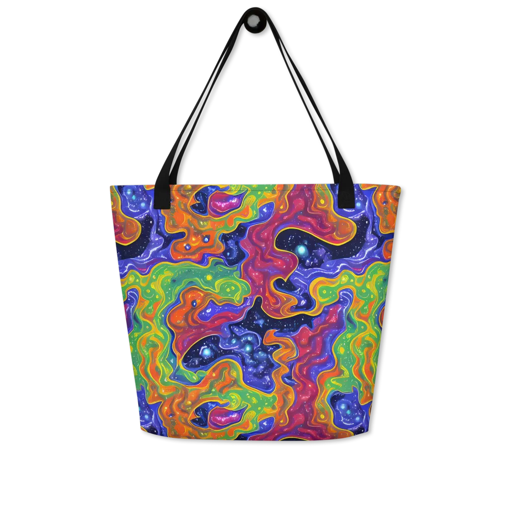 Prism Nebula on Large Tote Bag W/ Pocket — Front