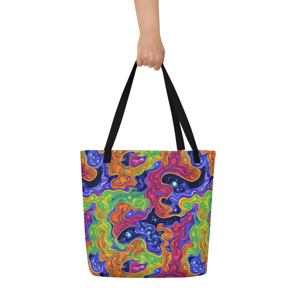 Prism Nebula on Large Tote Bag W/ Pocket — Front