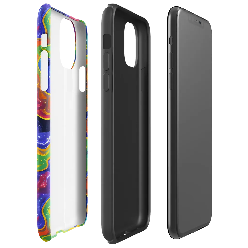 Prism Nebula on Tough Case for iPhone® — Right