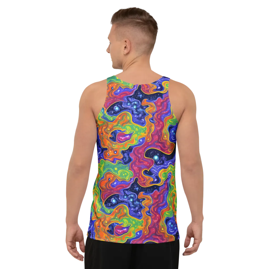 Prism Nebula on Men's Tank Top — Back