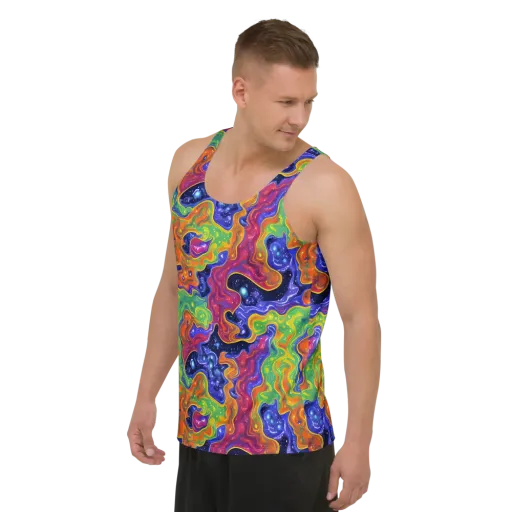 Prism Nebula on a Men's Tank Top