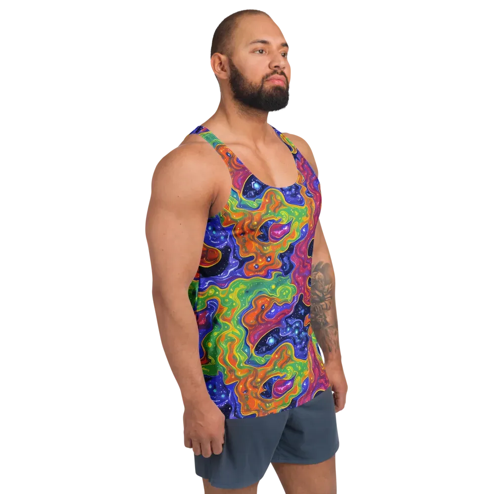 Prism Nebula on Men's Tank Top — Right Front