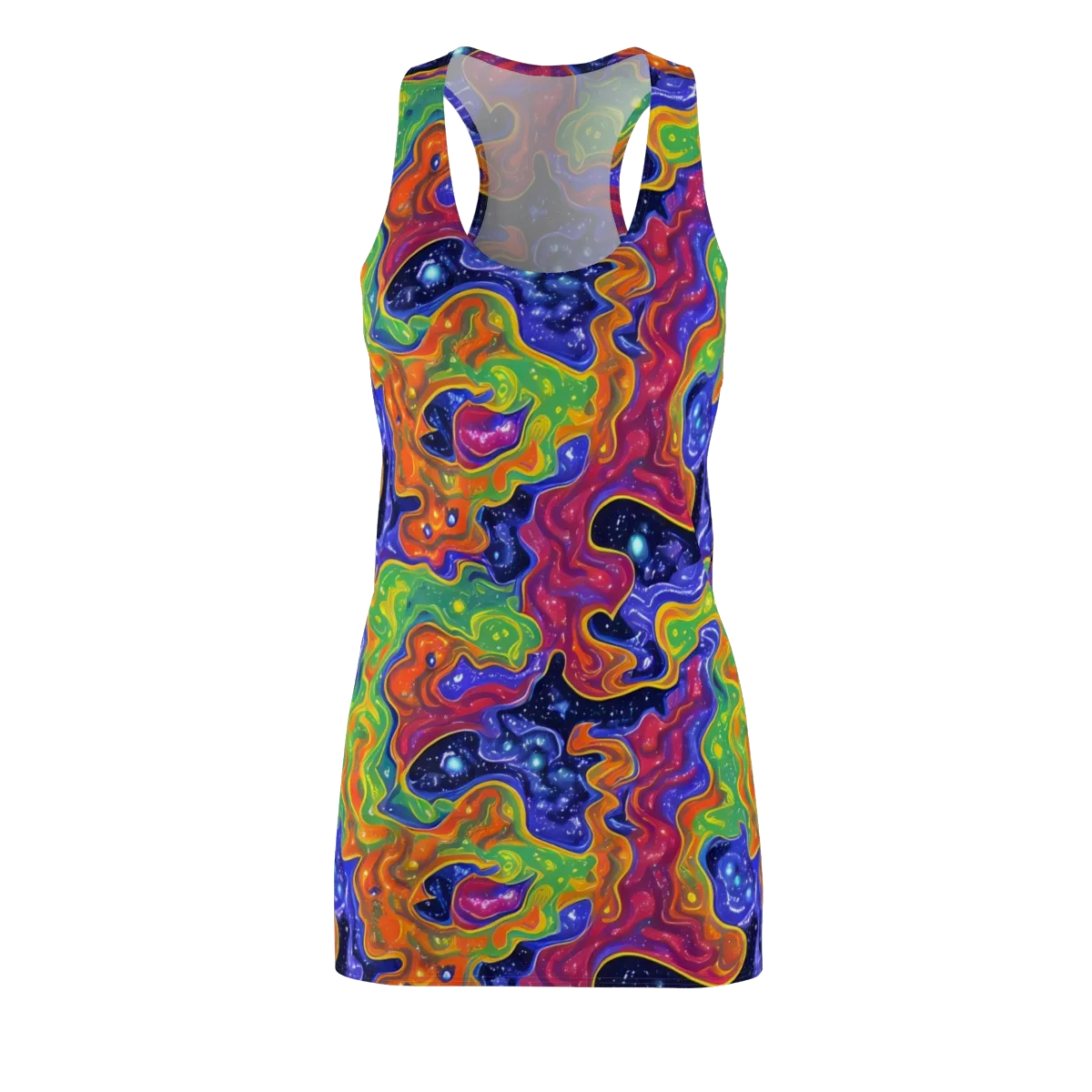 Prism Nebula on Racerback Dress — Front
