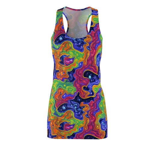 Prism Nebula on a Racerback Dress