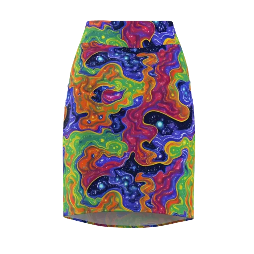 Prism Nebula on a Pencil Skirt