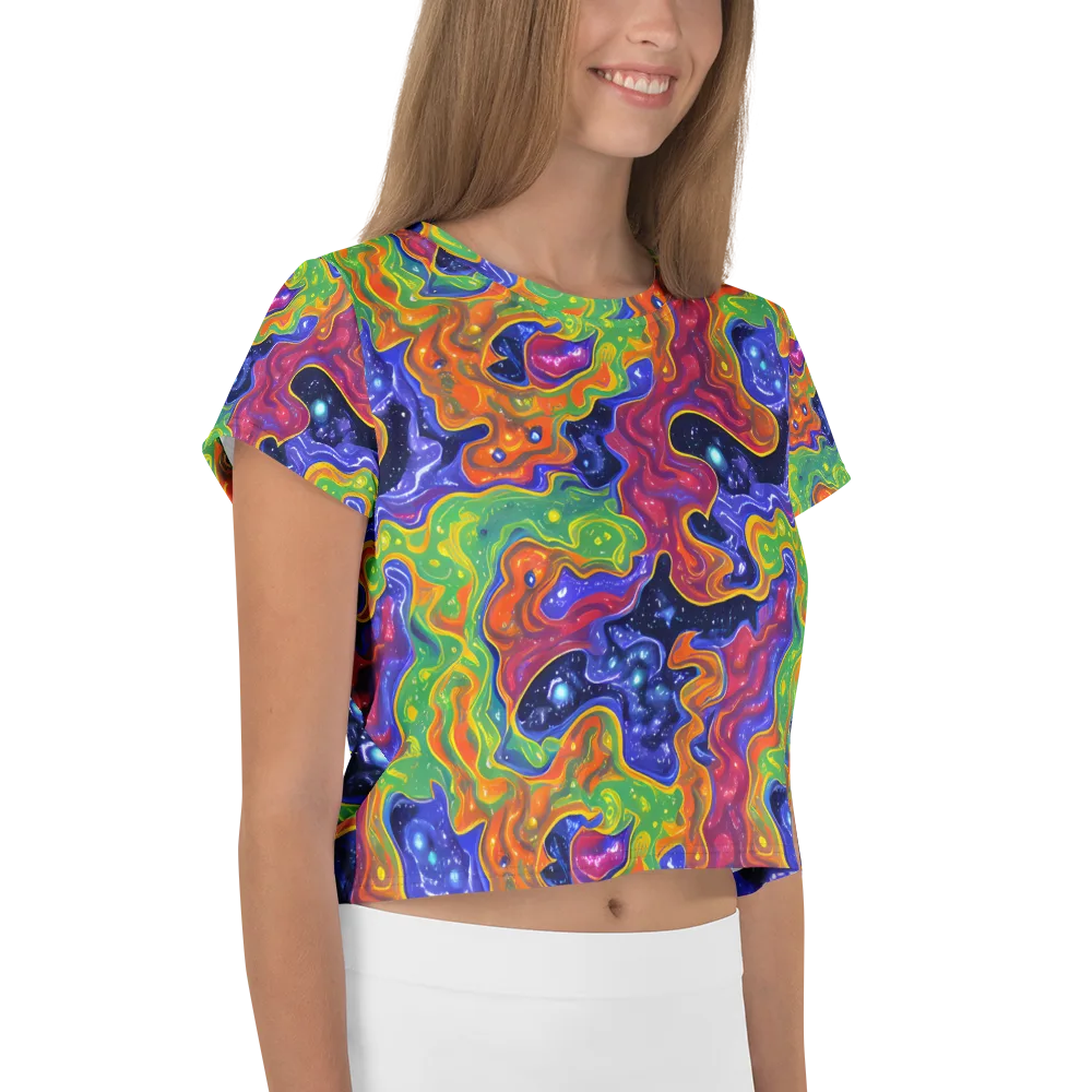 Prism Nebula on Crop Tee — Right