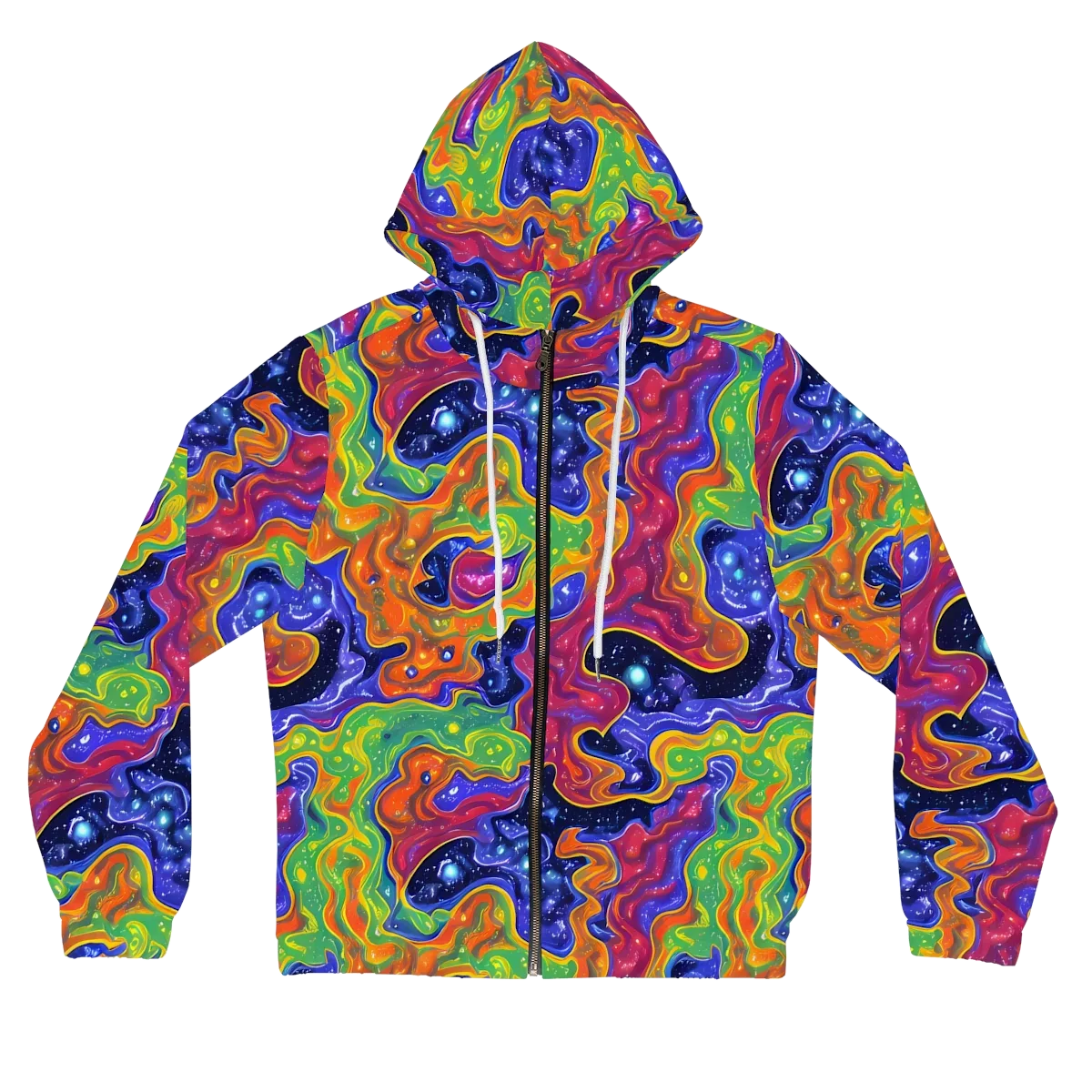 Prism Nebula on Women's Full-Zip Hoodie — Front
