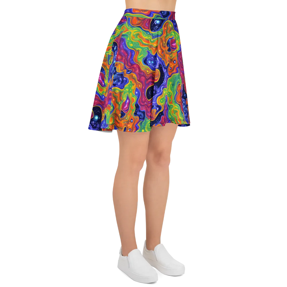 Prism Nebula on Skater Skirt — Right